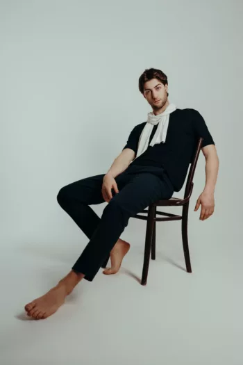 sciarpa uomo in Bamboo_bianco